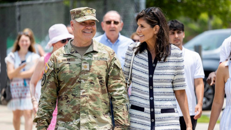 Nikki Haley’s Heartwarming Gesture: 1 Loving Kiss for Her Husband’s National Guard Deployment Ceremony